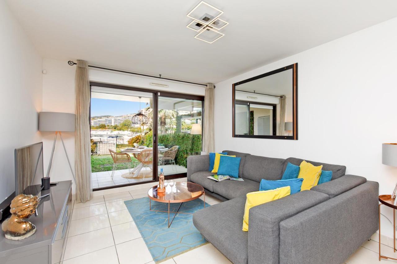 Luxury 3 Piece Garden Apartment In Cannes Marina Mandelieu Exteriér fotografie